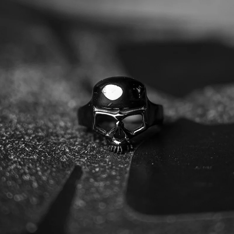 BOBHEAD Black Skull Ring - Image 5