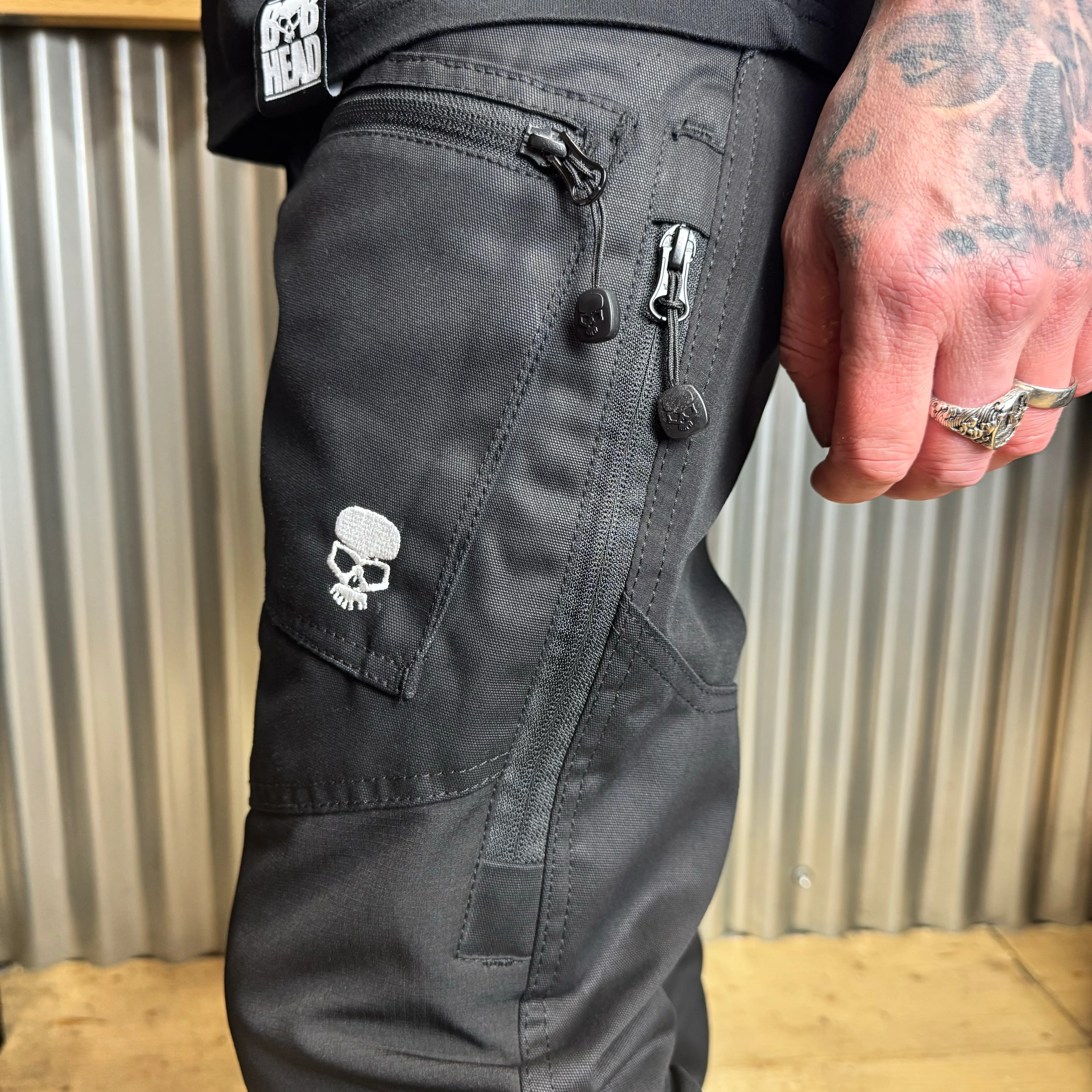 BOBHEAD Casual Cargo Combat Black - Image 9