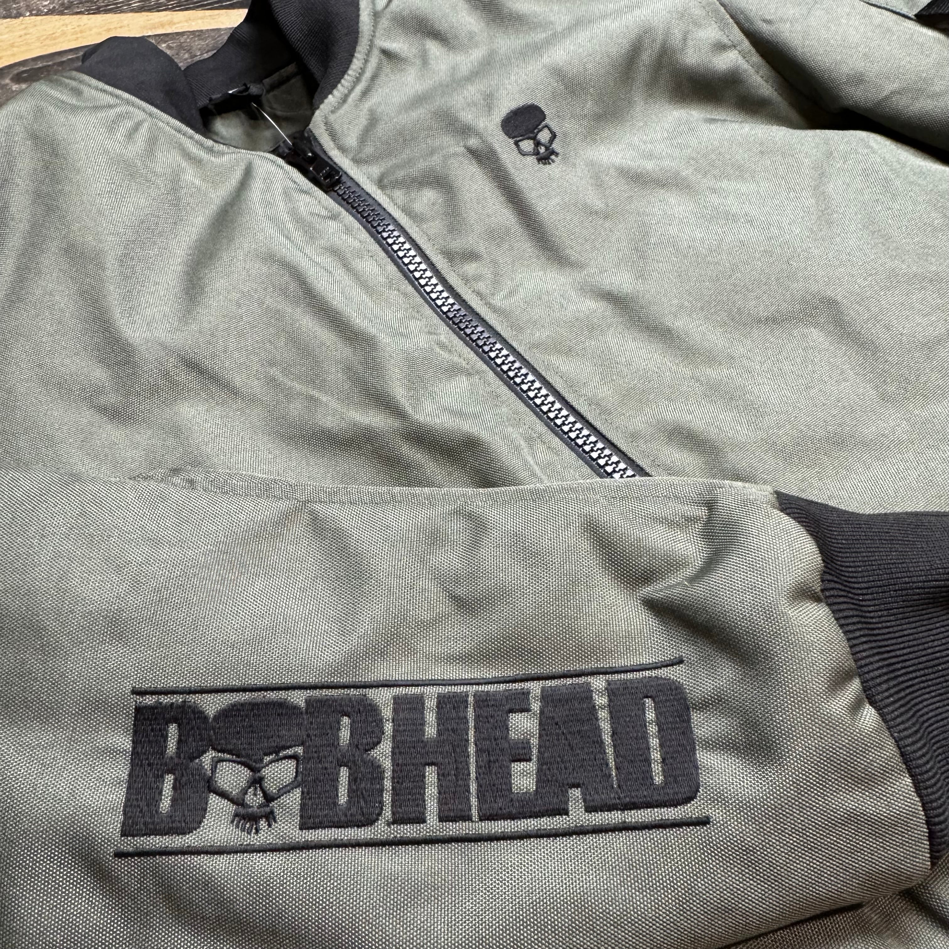 Motorcycle Jacket Protective Textile Alpha Bomber Green | Armored AAA - Image 4