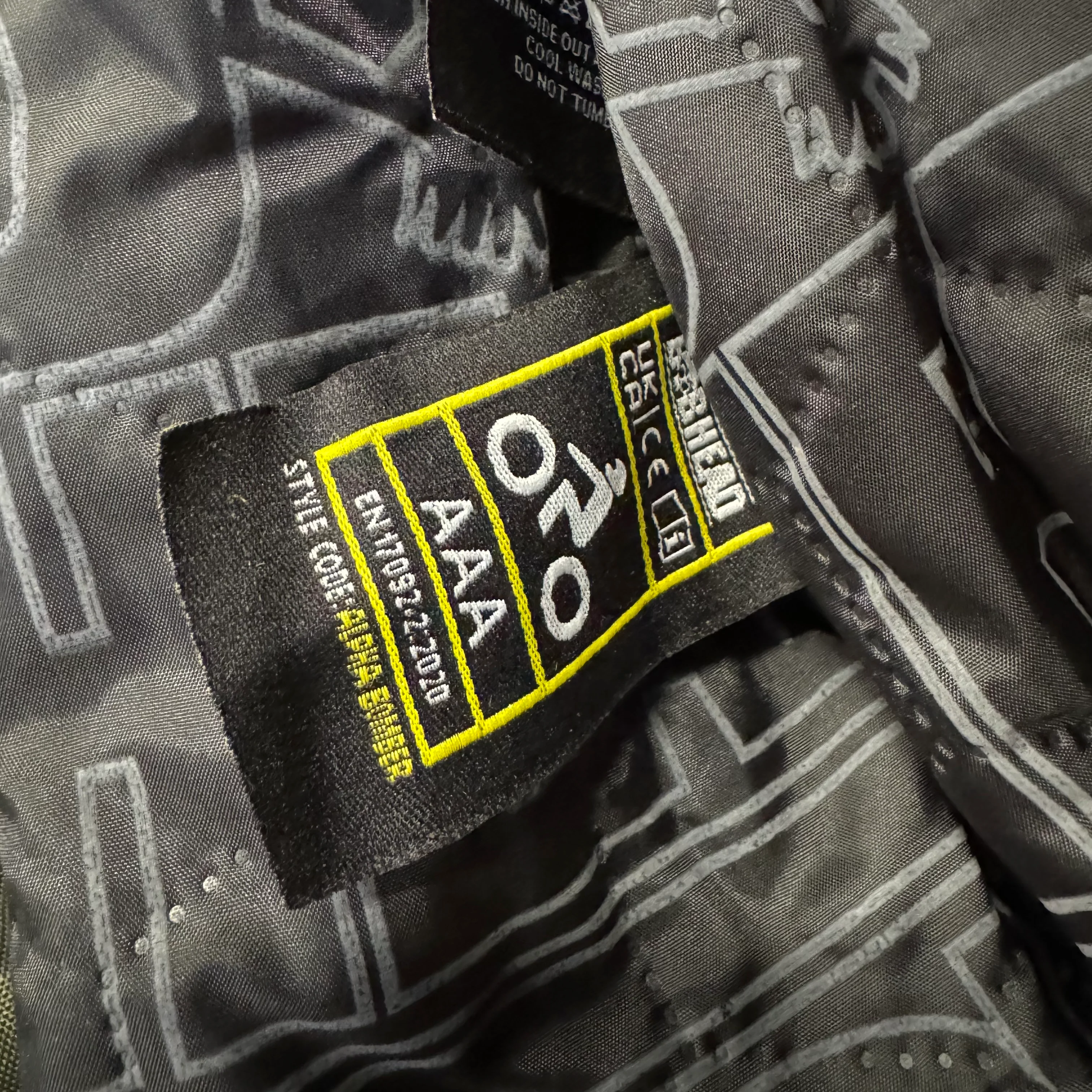 Motorcycle Jacket Protective Textile Alpha Bomber Green | Armored AAA - Image 6