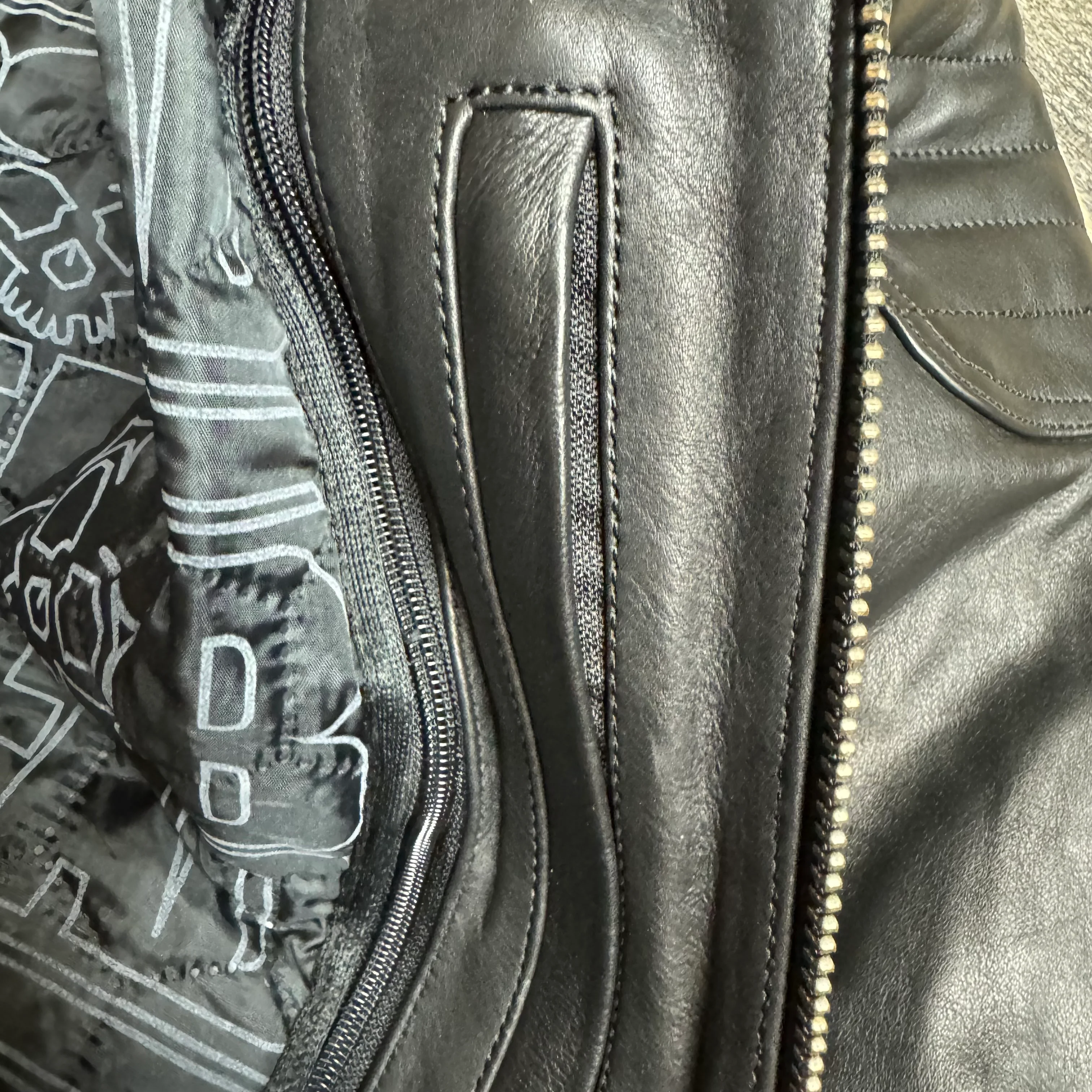 Leather Motorcycle Jacket Protective Reaper | Armored AAA - Image 10