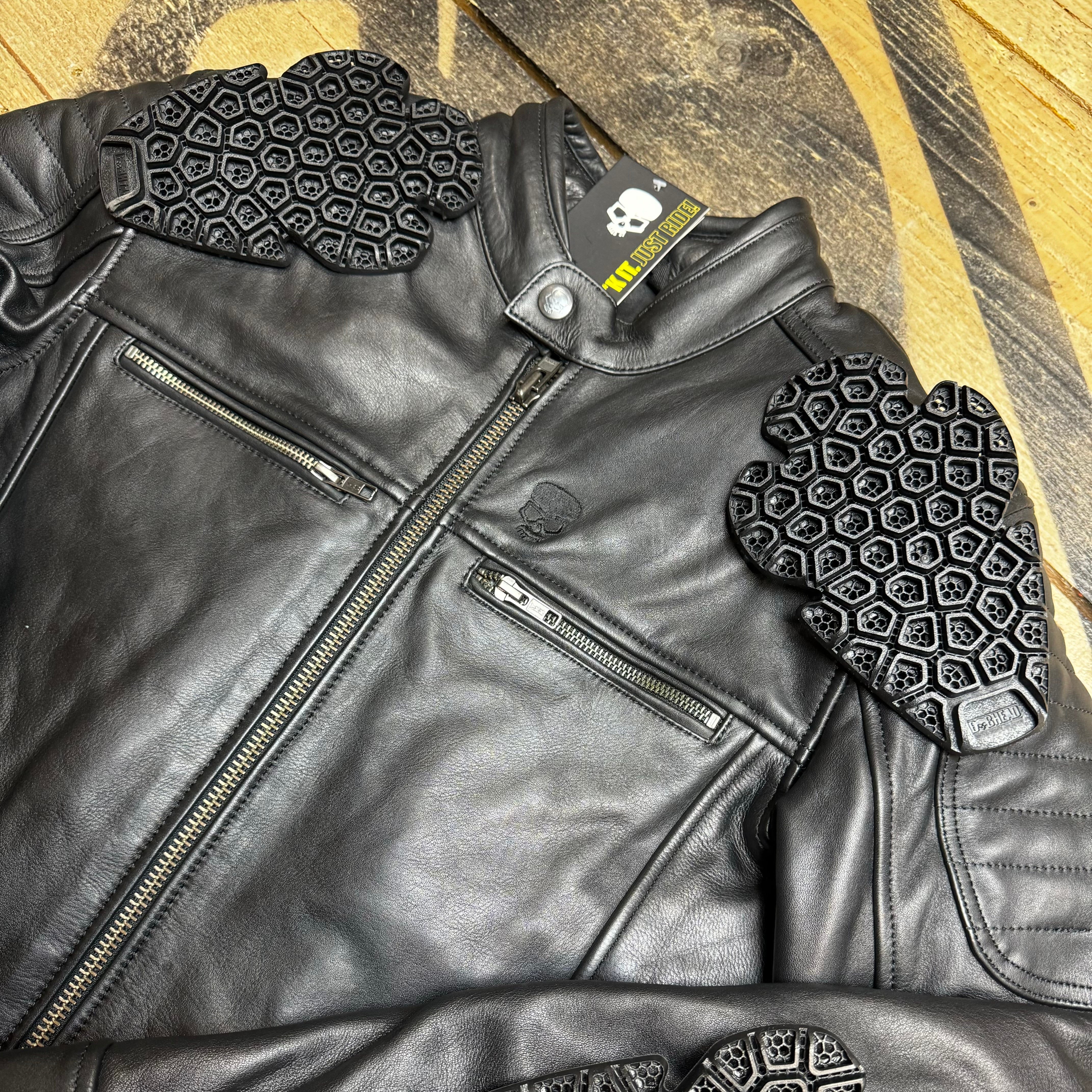 Leather Motorcycle Jacket Protective Reaper | Armored AAA - Image 4