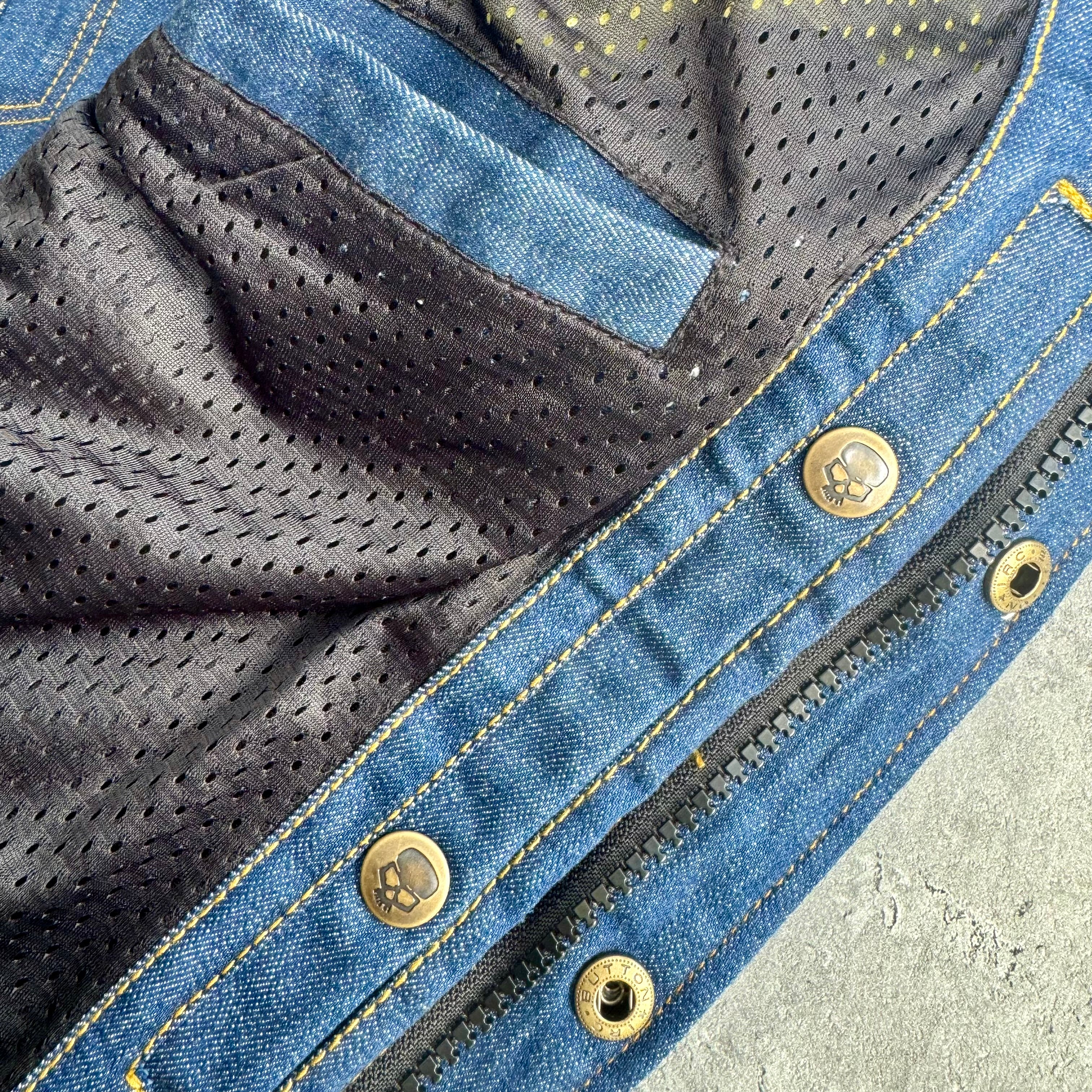 Motorcycle Protective Shirt Blue Morgan | Armored AAA - Image 7