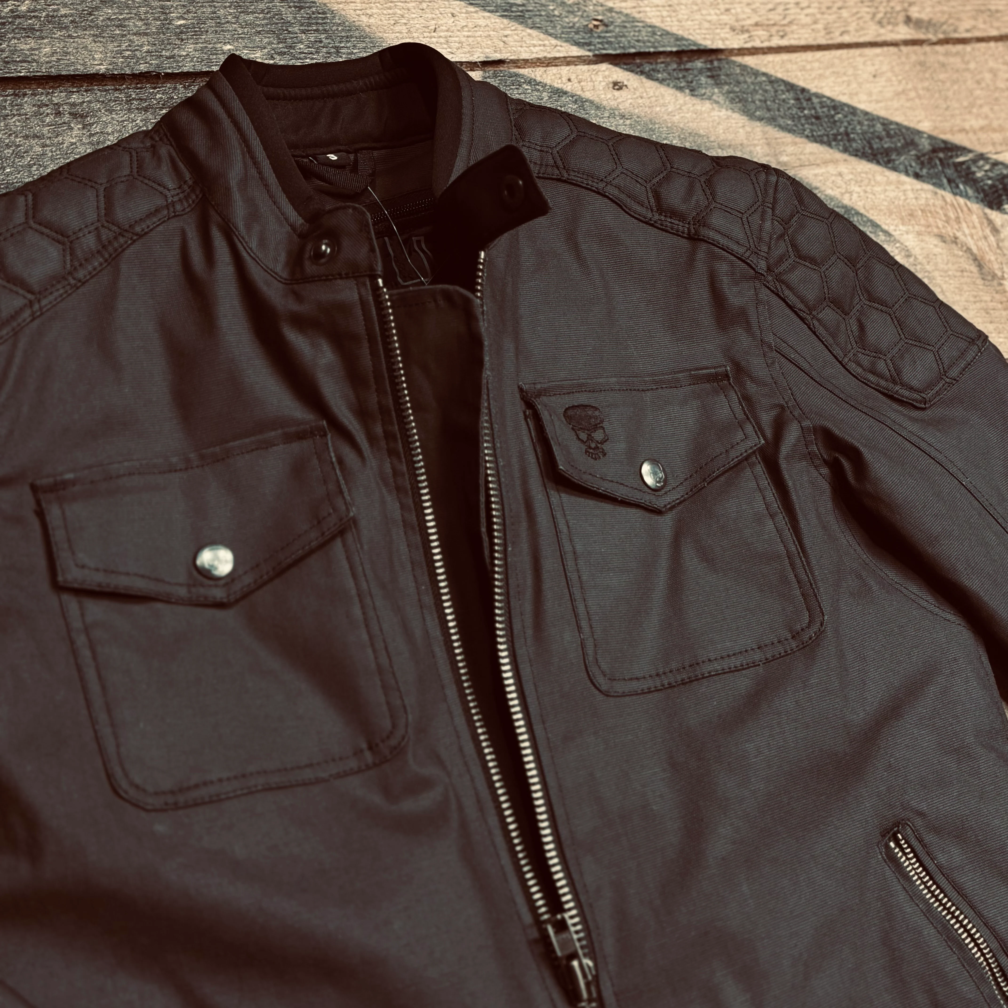 Motorcycle Jacket Protective Textile Racer WP | Armored AAA - Image 4