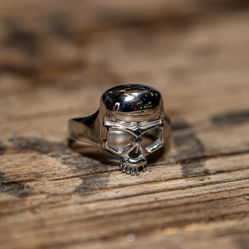 BOBHEAD Silver Skull Ring - Image 6